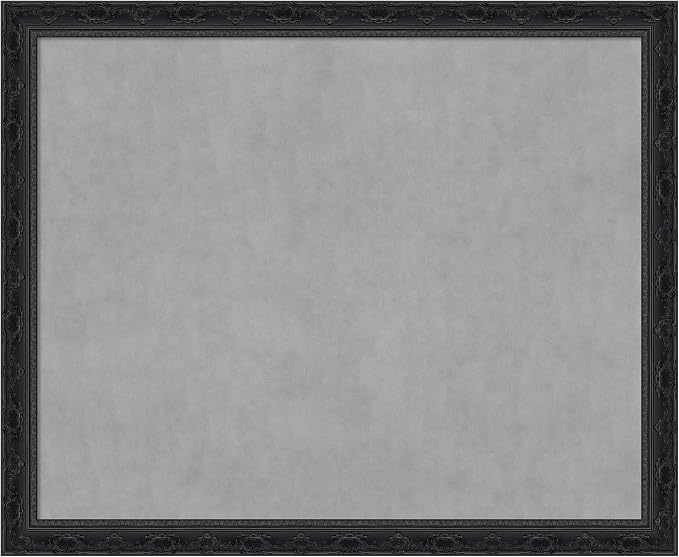 Amanti Art Black Framed Magnetic Board 36x44 X-Large Vision Board by AmantiArt