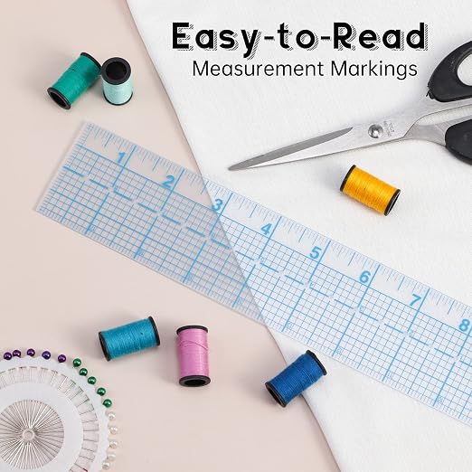 See-Thru Accurate Positioning and Marking Sewing Clear Ruler 2 x 18 inch - Image 4