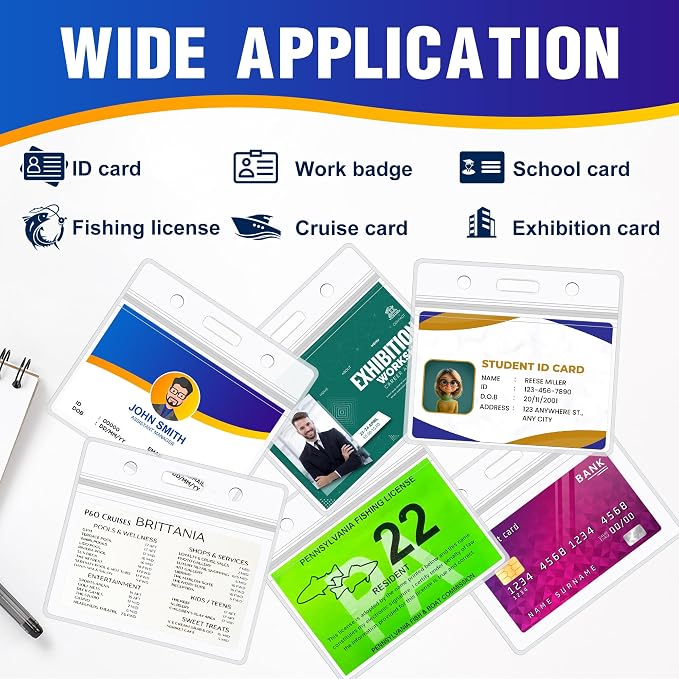 10PCS ID Badge Holder Horizontal - Image 4