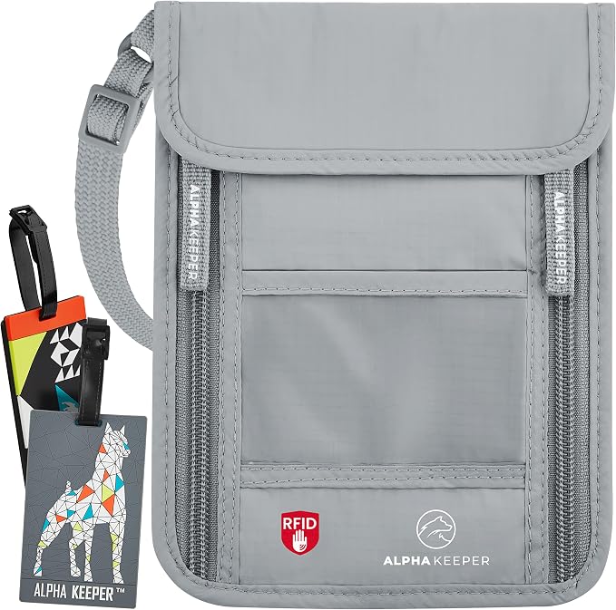 Neck Wallet, Travel Pouch For Passport Holder And Documents, Travel Neck Wallet - Image 3