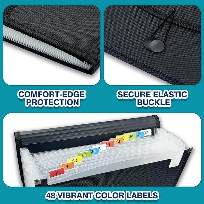 H4D 13-Pocket Accordion File Organizer - Image 5