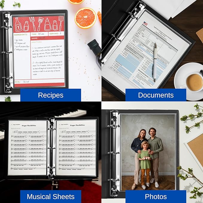 500 Pack Sheet Protectors for 3 Ring Binder, 8.5 x 11 Heavy Duty | Clear Page - Image 2