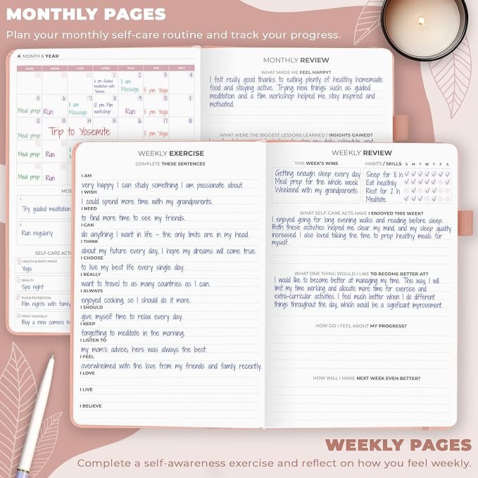 Clever Fox Self-Care Journal – Daily Reflection Notebook – Mental Health & - Image 3