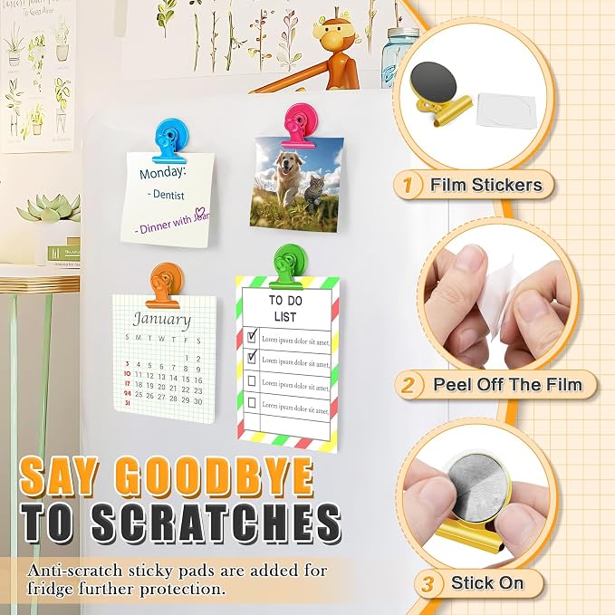 Grtard 24pack Magnetic Clips, Cute Magnet Clips - Image 2
