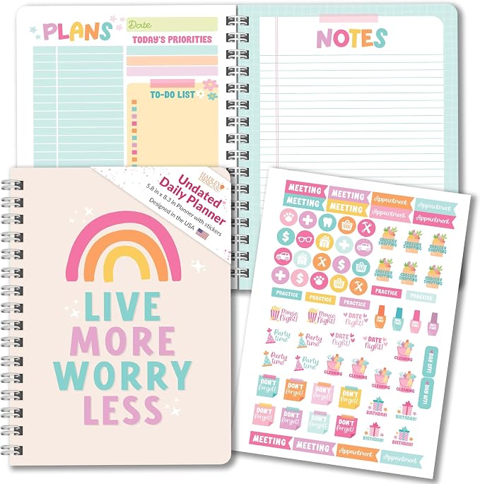 Hadley Designs Undated Daily Planner by HadleyDesigns