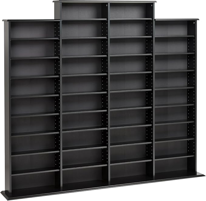 Prepac 4 Column Tall Cabinet Media, Quad Width Wall Storage - Image 4