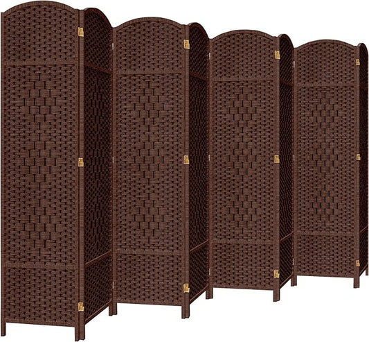 DURASPACE 8 Panel Room Divider, 6ft Tall Folding Privacy Screen, 360°Rotation by DURASPACE