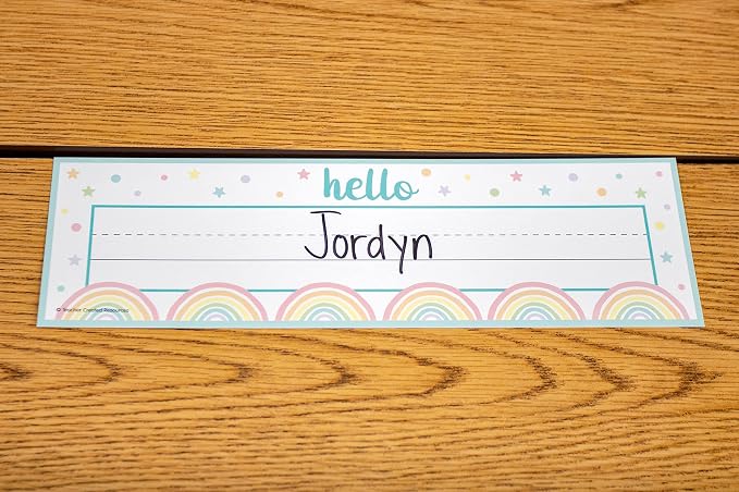 Teacher Created Resources Pastel Pop Flat Name Plates - Image 2