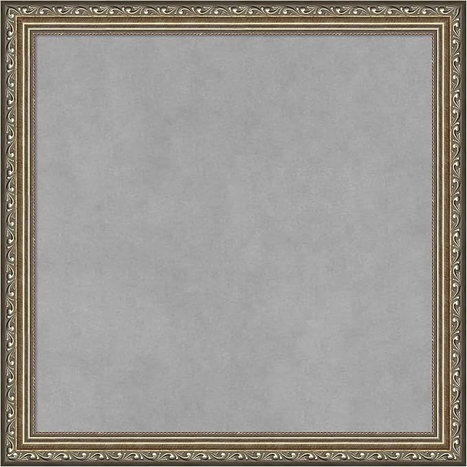 Amanti Art Silver Framed Magnetic Board 18x18 Small Vision Board by AmantiArt