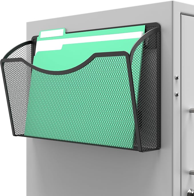 Gawerk Magnetic Wall File Folder, No Drilling Hanging Metal Document Paper Mail by Gawerk