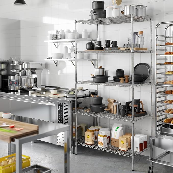 Regal Altair 24" Deep x 42" Wide x 86" Height Wire Shelving Kit | 5-Tier | NSF - Image 7