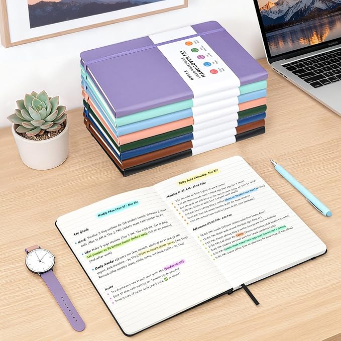OMEYA 4 Pack Lined Journal Notebooks - Image 7