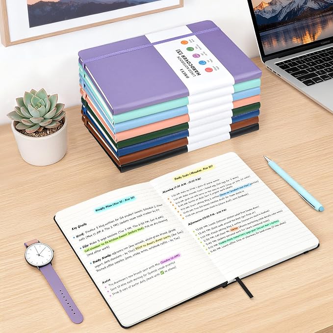 OMEYA 8 Pack Lined Journal Notebooks - Image 7