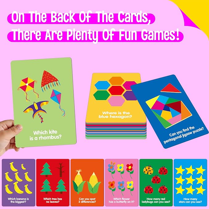 144 PCS Early Learning Flashcards, Double-Sided Cards—Alphabet, Home Objects - Image 5