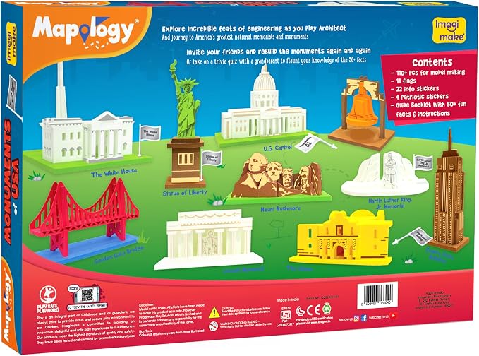 Imagimake Mapology Monuments of USA | 3D Puzzles - Image 6