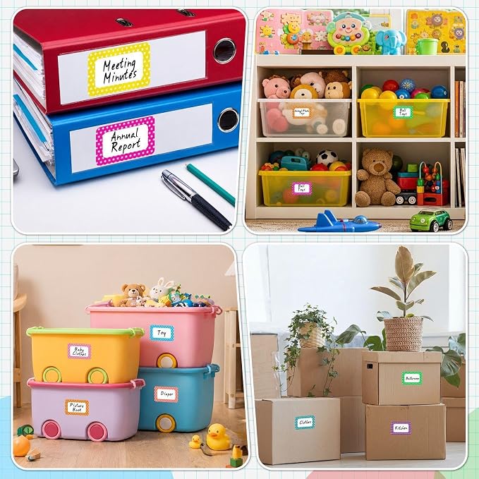 Outus 1000 Pcs Colored Sticker Labels Rolls Rectangular Coding Labels 2 X 3 - Image 6