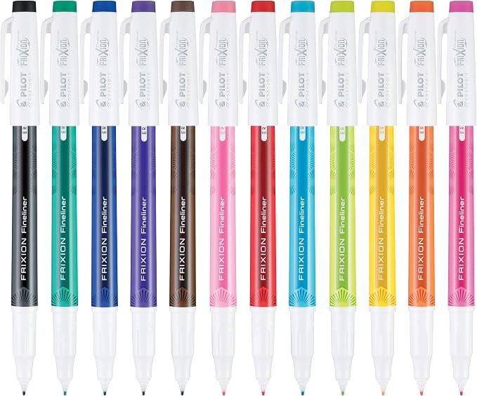 Pilot FriXion Fineliner Erasable Marker Pens, Fine Point 0.7 mm, Erasable Pens - Image 2