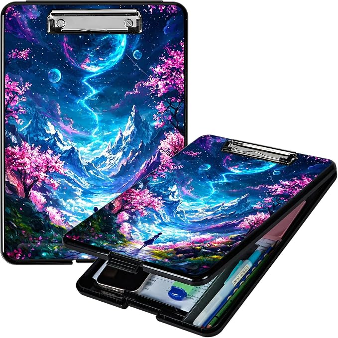 Moon Pink Tree A4 Clipboard by Unknown