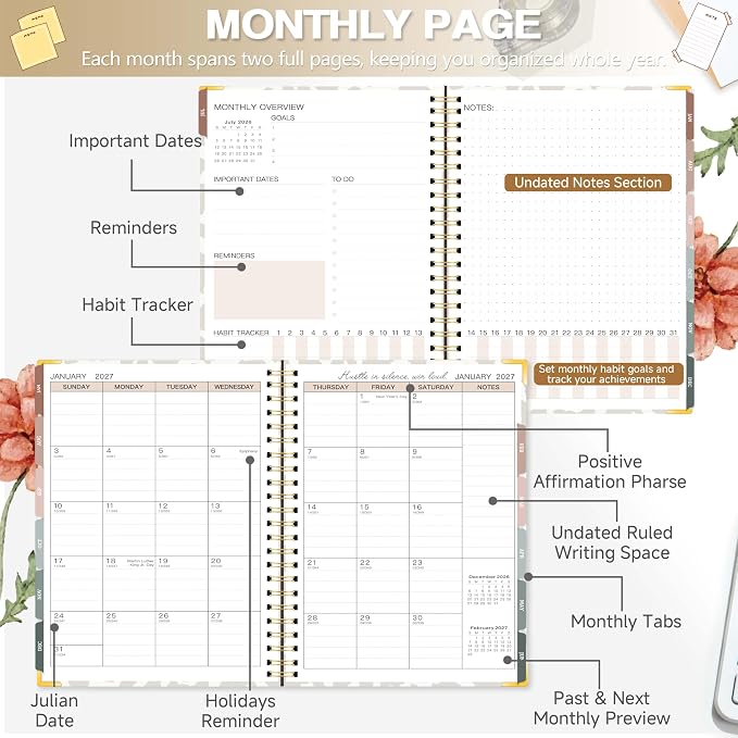 2026-2027 Academic Planner, Large Weekly & Monthly Appointment Book from Jul. - Image 4
