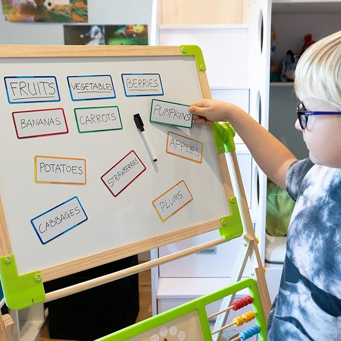 24 Pieces Big Dry Erase Magnetic Labels 4.2" x 2.1" | Writable Magnetic Name - Image 4