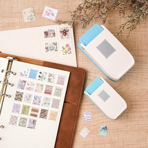 BAOFALI 2Pcs/Set Stamp Punch, 0.6 x 0.5 inch, 1 x 0.8 Inch, Rectangular Stamps - Image 3