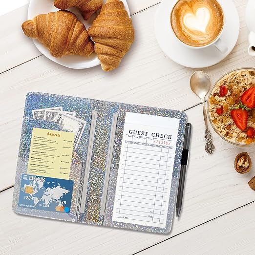 ACdream Server Books for Waitress, Guest Book Note Pad, Cute Pocket Leather - Image 4