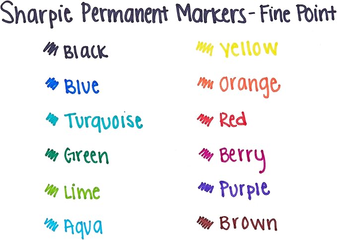 Sharpie Permanent Markers, Fine Point - Image 5
