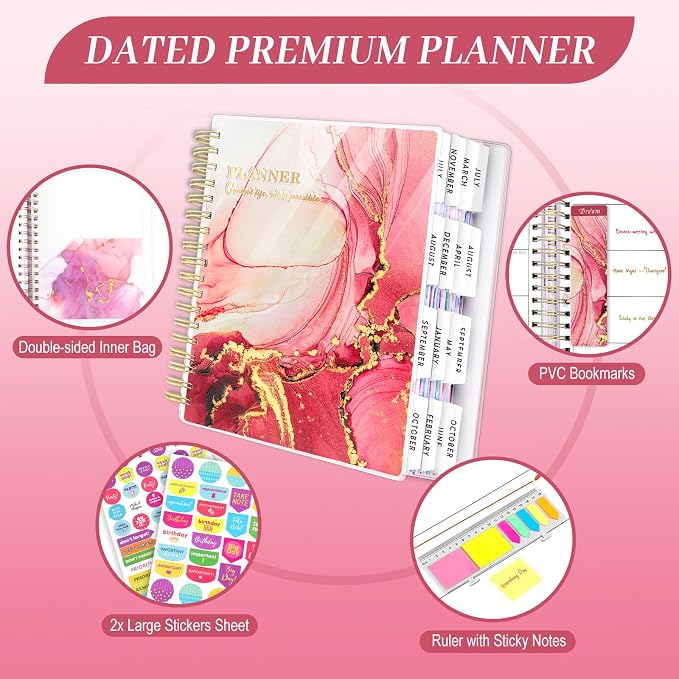 Planner 2026-2027, 18 Months Large Academic Daily Weekly Monthly Planner - Image 3