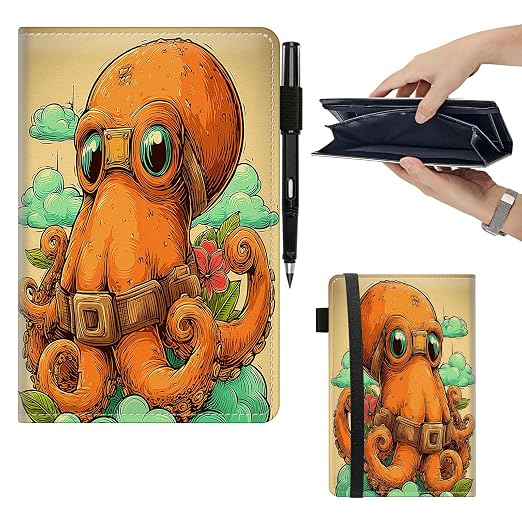 Orange Octopus Large Server Book by Unknown