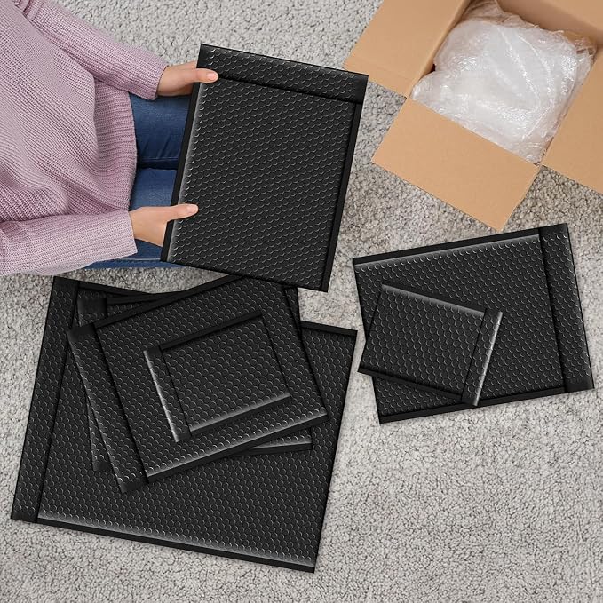 Fuxury Bubble Mailers 14.5x20" 120 Pack Black Extra Large Padded Envelopes - Image 8