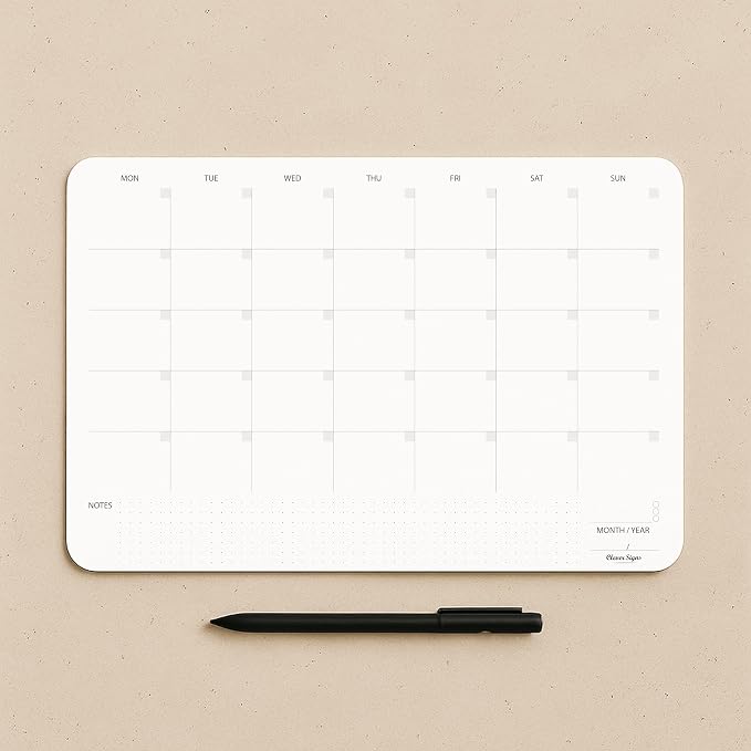Undated Monthly Planner Notepad, Desk Calendar - Image 4
