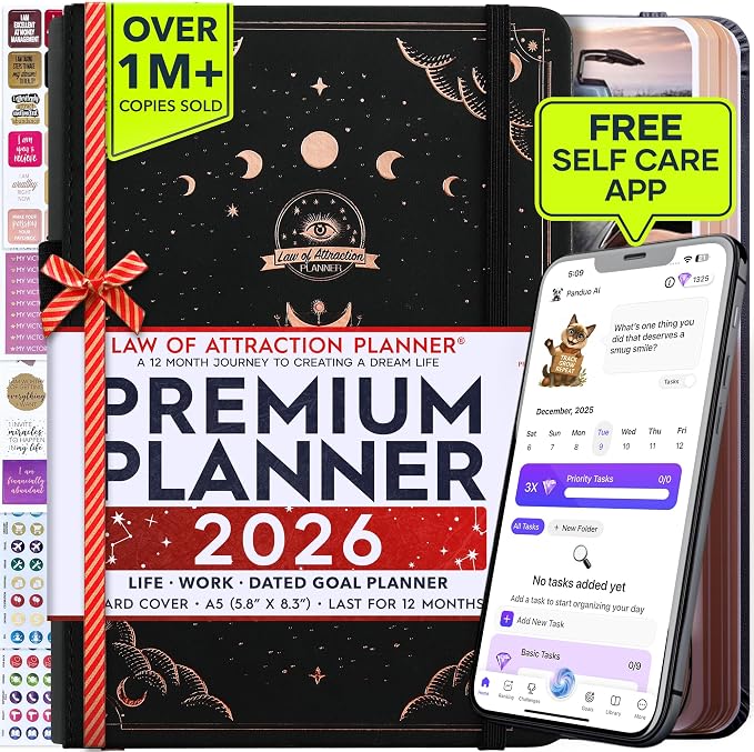 Law of Attraction Planner 2026 Deluxe by FreedomMastery