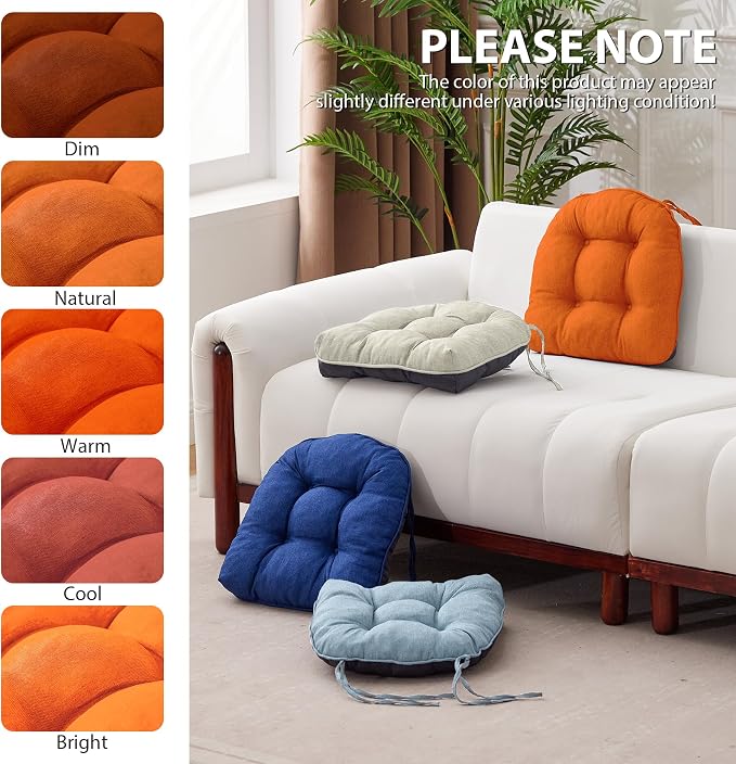 IASEAHK Chair Cushions for Dining Chairs, Seat Cushions for Kitchen Chairs - Image 7