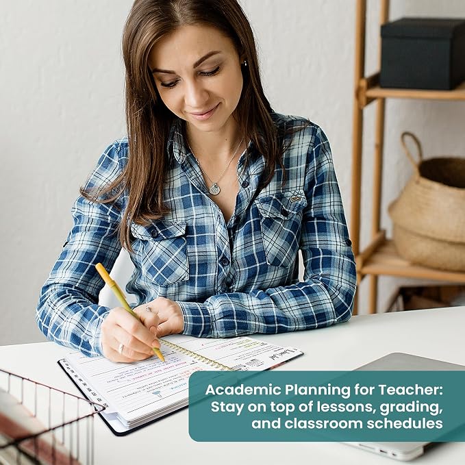 Planner 2026–2027, Academic Monthly Weekly Spiral Calendar, July 2026 – June - Image 7