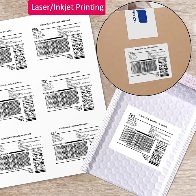 3-1/3" x 4" Shipping Address Labels 3000 Label Stickers Paper - Image 3