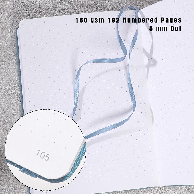 TIEFOSSI Dotted Notebook, 160gsm Thick Paper, Hardcover Dot Grid Journals - Image 3