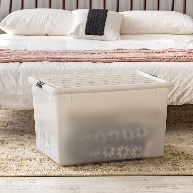 IRIS USA 144 Qt Stackable Plastic Storage Bins - Image 6