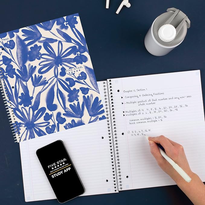 Five Star Spiral Notebook + Study App, 1 Subject, College Ruled, 8-1/2" x 11" - Image 8