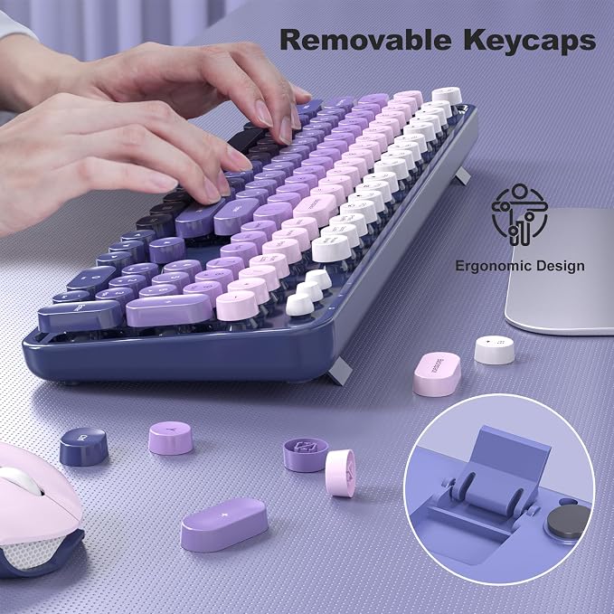 MOFII Wireless Keyboard and Mouse Combo, Full Size 2.4G Plug and Play - Image 6