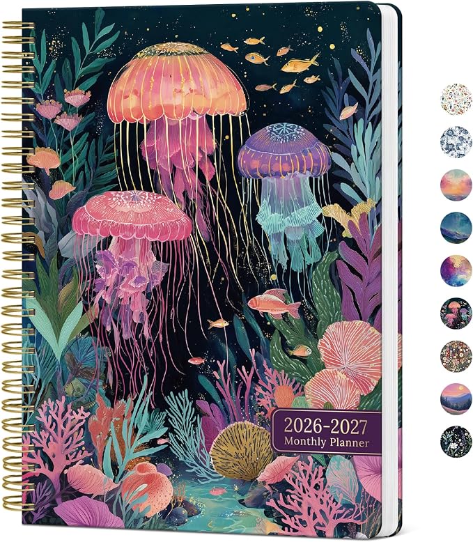 Monthly Planner 2026-2027, Aesthetic 2 Year Months Planner Calendar, 18-Months by Taja