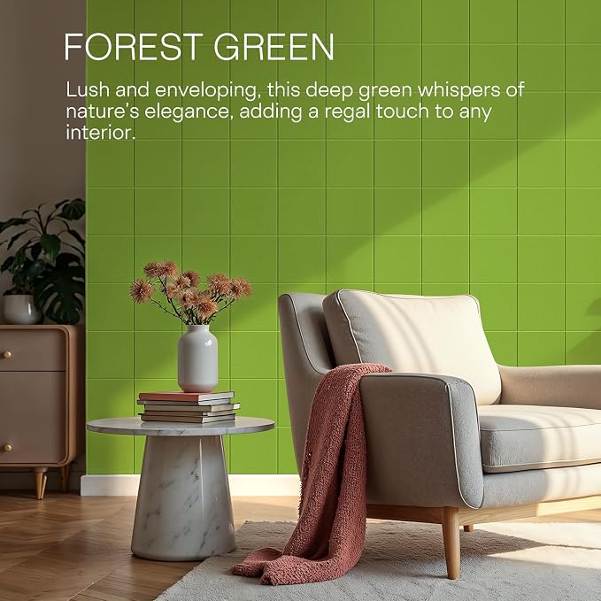 MaxGear Felt Bulletin Board 36" x 24", Forest Green Felt Wall Tile Push Pin | - Image 6