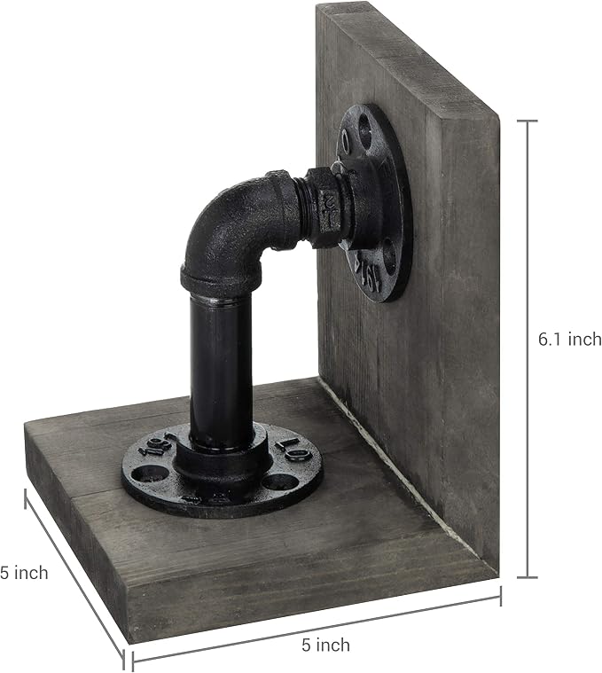 MyGift Book Ends Decorative for Shelves, Office Bookends for Heavy Books - Image 5