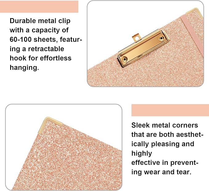 EYROZILL Clipboard Folio with Refillable Lined Notepad - Image 5
