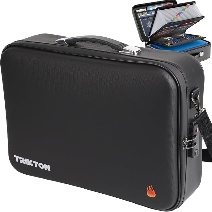 XXL Legal-Size Fire & Water-Resistant Document Box by TRIKTON