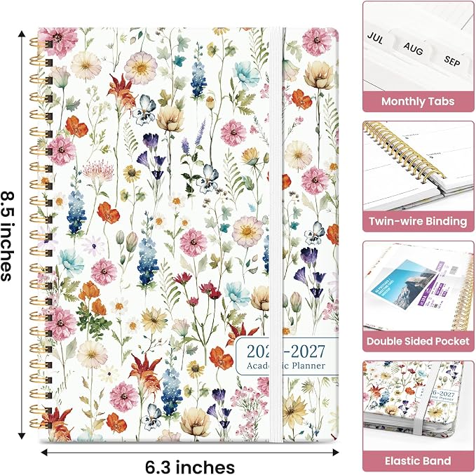 Planner 2026-2027, Academic Year Monthly and Weekly Calendar Planner, Jul 2026 - Image 4