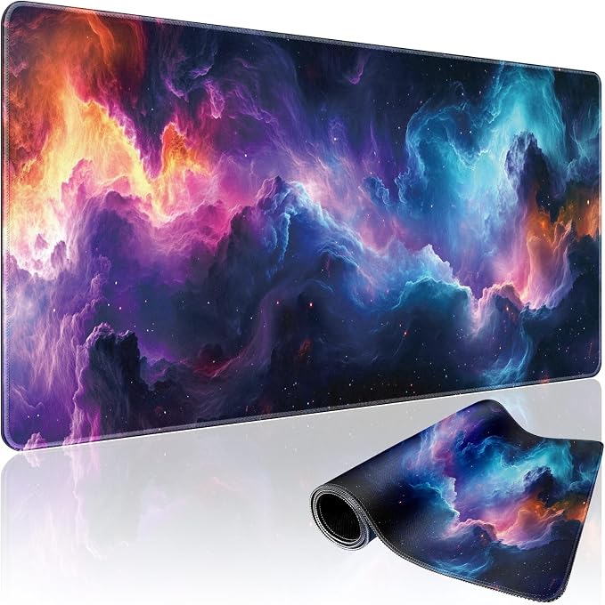 Large Gaming Mouse Pad 31.5"x15.7"｜XXL Desk Mat, Non-Slip Rubber Base & by Mcapirivo