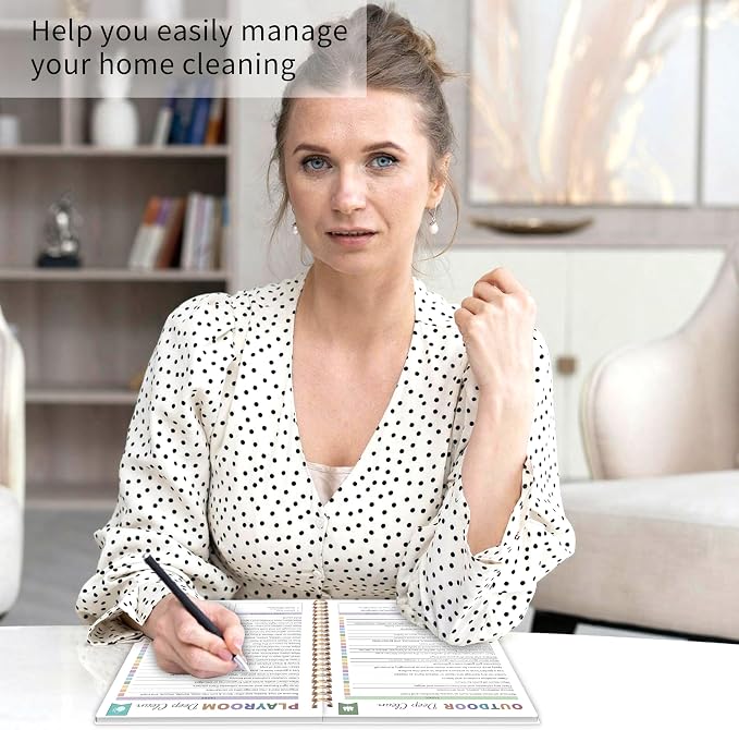 ADHD Cleaning Planner for Adults Women, Cleaning Schedule and Checklist Notebook - Image 6
