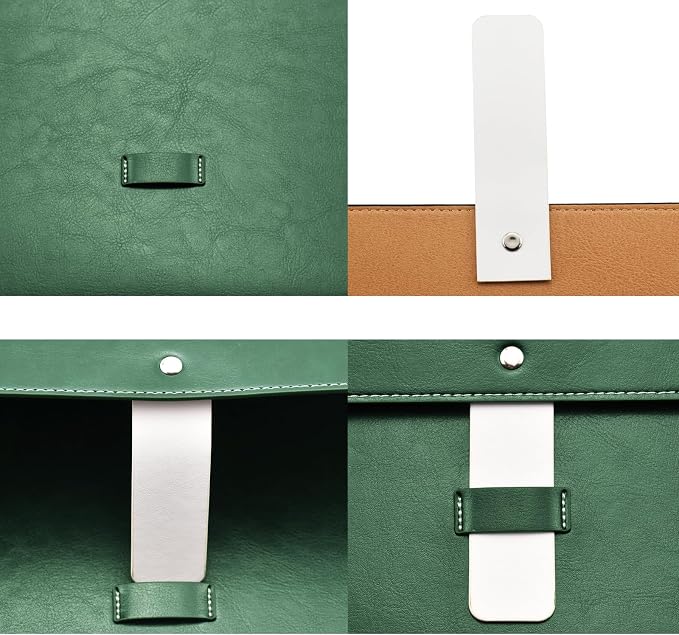 PU Leather A4 File Folder Large Document Holder Waterproof Envelope Folder Case - Image 3