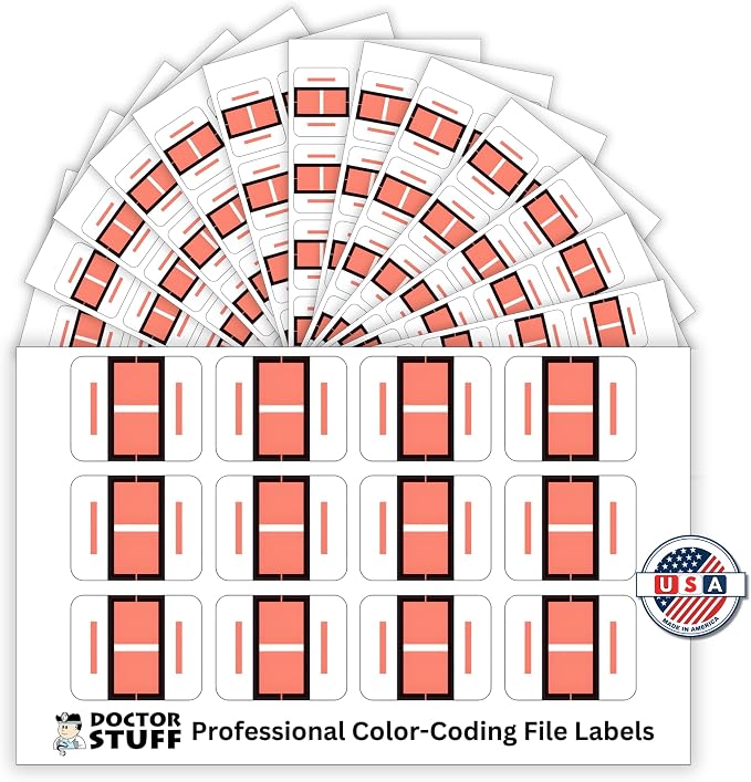 Doctor Stuff - File Folder Labels, Alphabet Letter I Stickers, Compatible - - Image 2