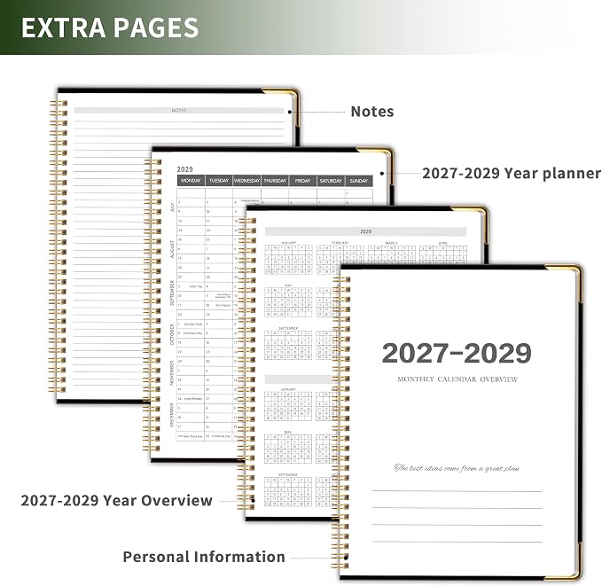 Monthly Planner 2026-2028, Hardcover - Image 5